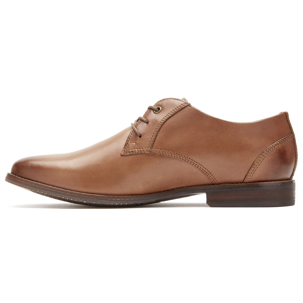 Zapatos Con Cordones Rockport Hombre Mexico - Style Purpose Blucher Marrom - LWJQD8724